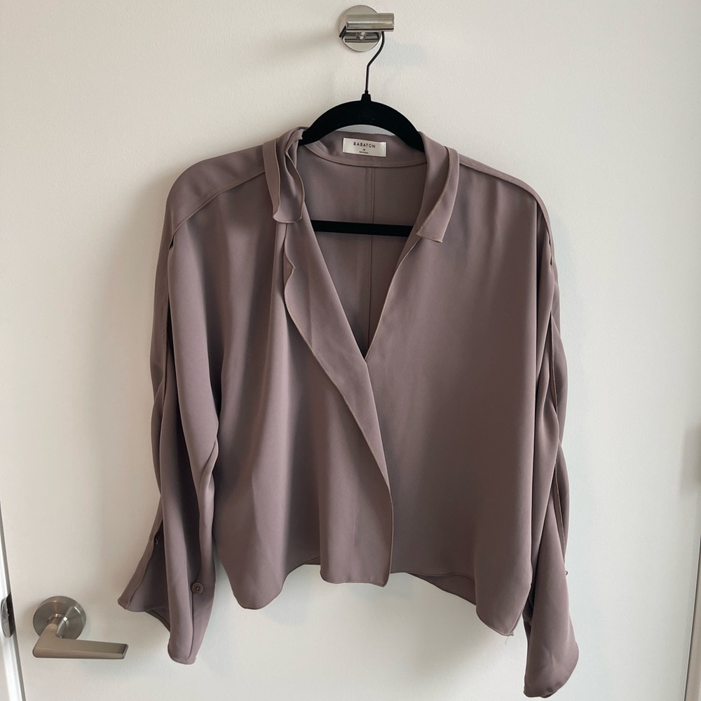 Aritzia Babaton Mauve Blouse